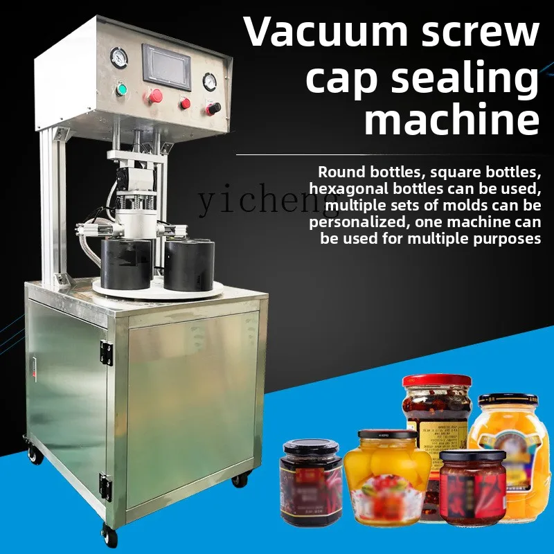Packaging - Vacuümafsluitmachine Glazen fles Automatische afsluitmachine Afsluit-