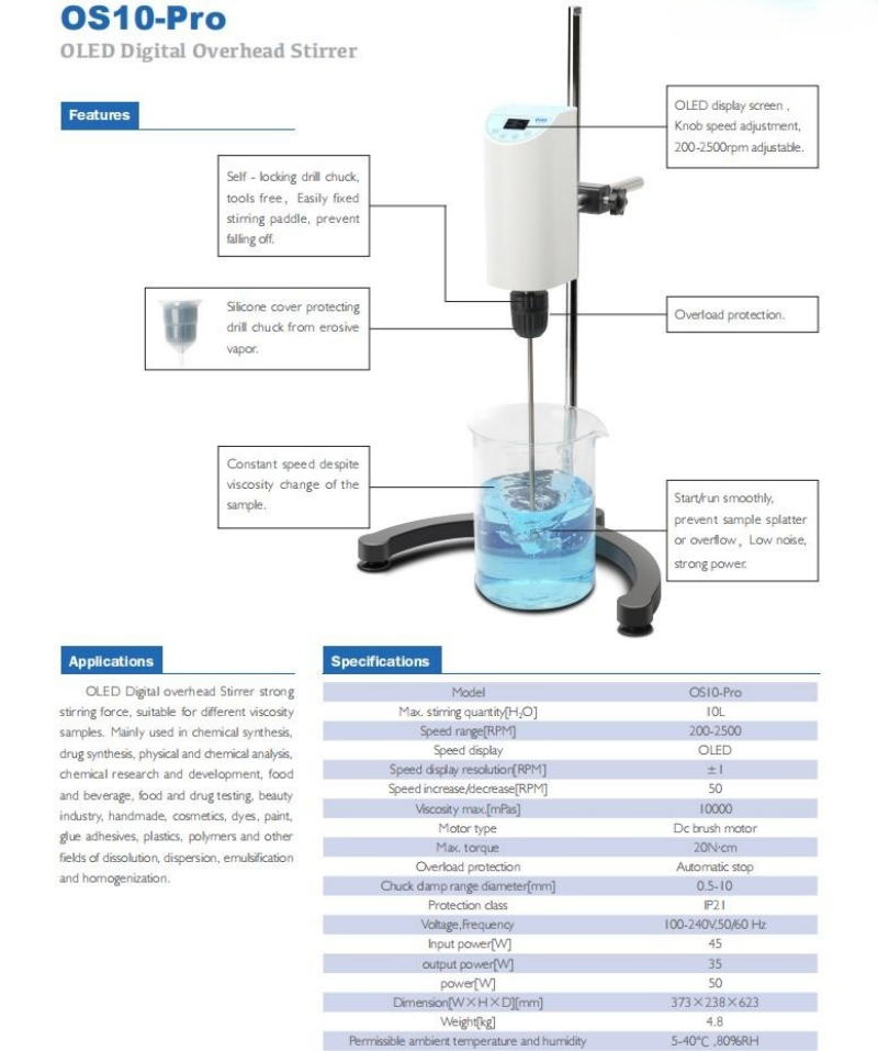 WEIAI Laboratorium Roerder 10L - Lab Equipment recensie en prijs