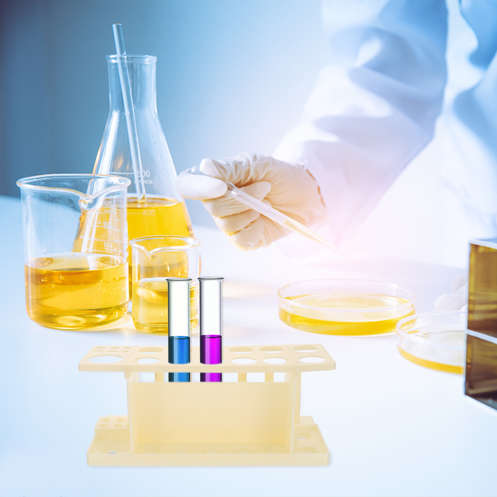 Reageerbuishouders van hout, l - Lab Equipment recensie en prijs