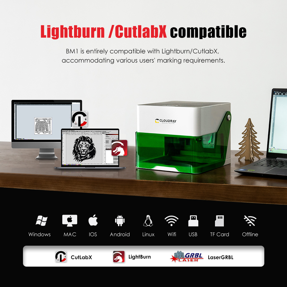Cloudray 5000 mw CNC Mini Lase - Fiber Laser Marking Machine 30W recensie en prijs